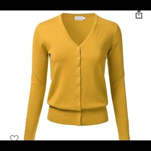 Mustard Yellow Cardigan